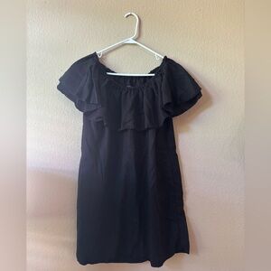 Zara Woman Off-Shoulder black dress - size medium